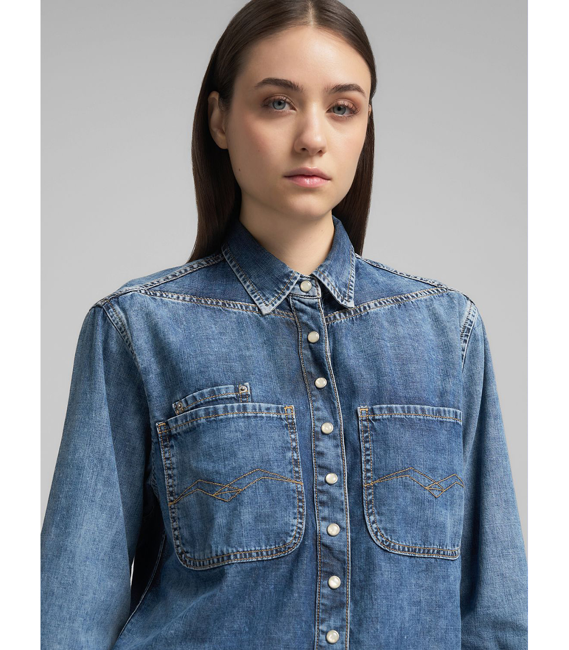 オーバーフィット デニムシャツ 詳細画像 ブルー 5